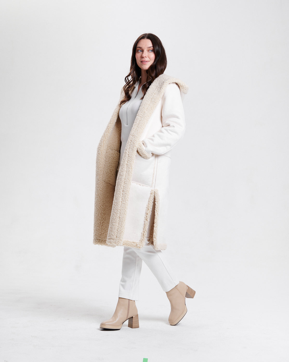 Nikki Jones Reversible Shearling To Sher