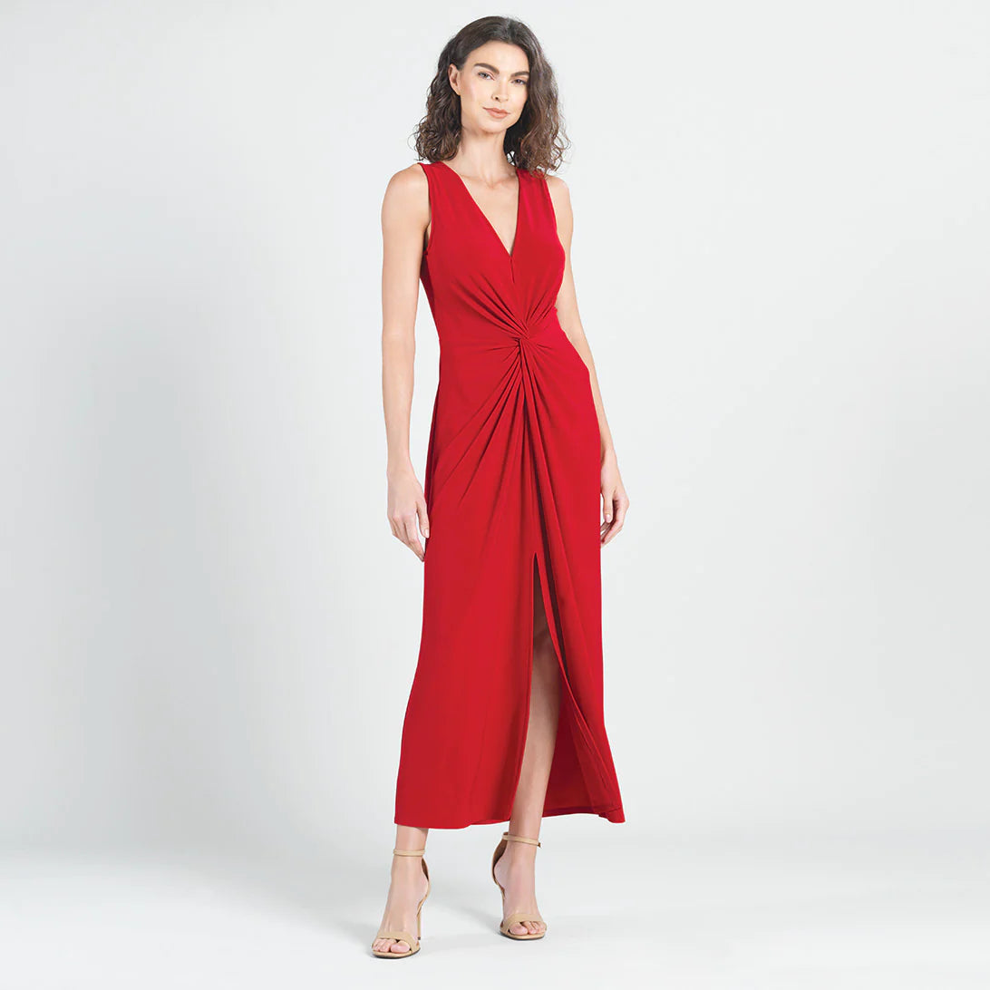 Center slit outlet dress