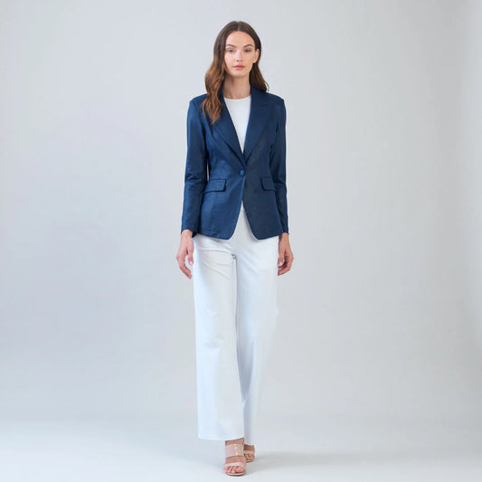 Liquid Leather Signature Blazer.