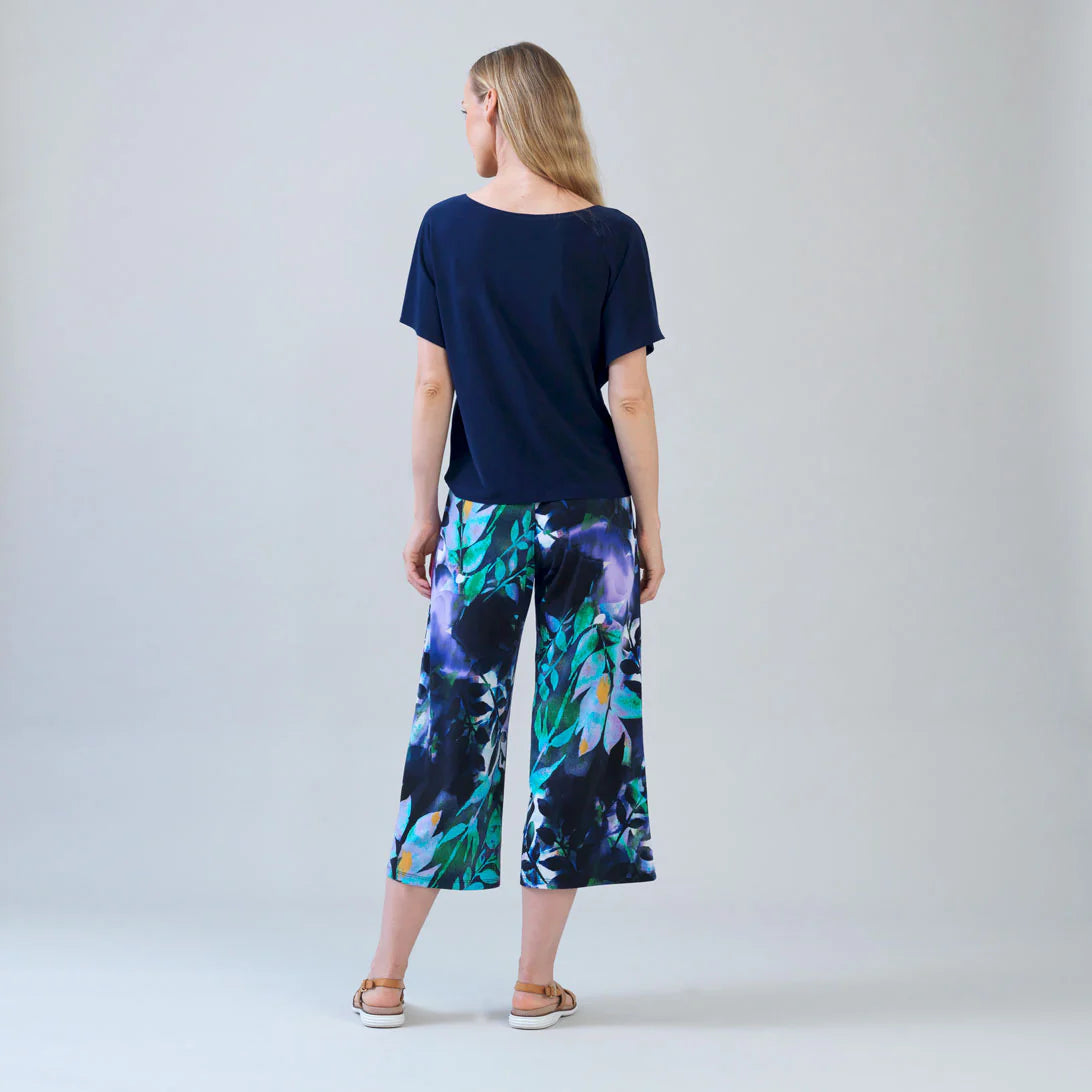 Signature Modern Gaucho Pants - Floral Dream