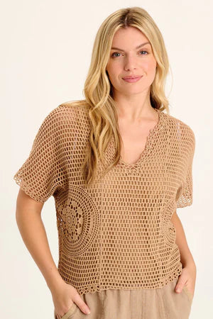 Centre Crochet Layered Top