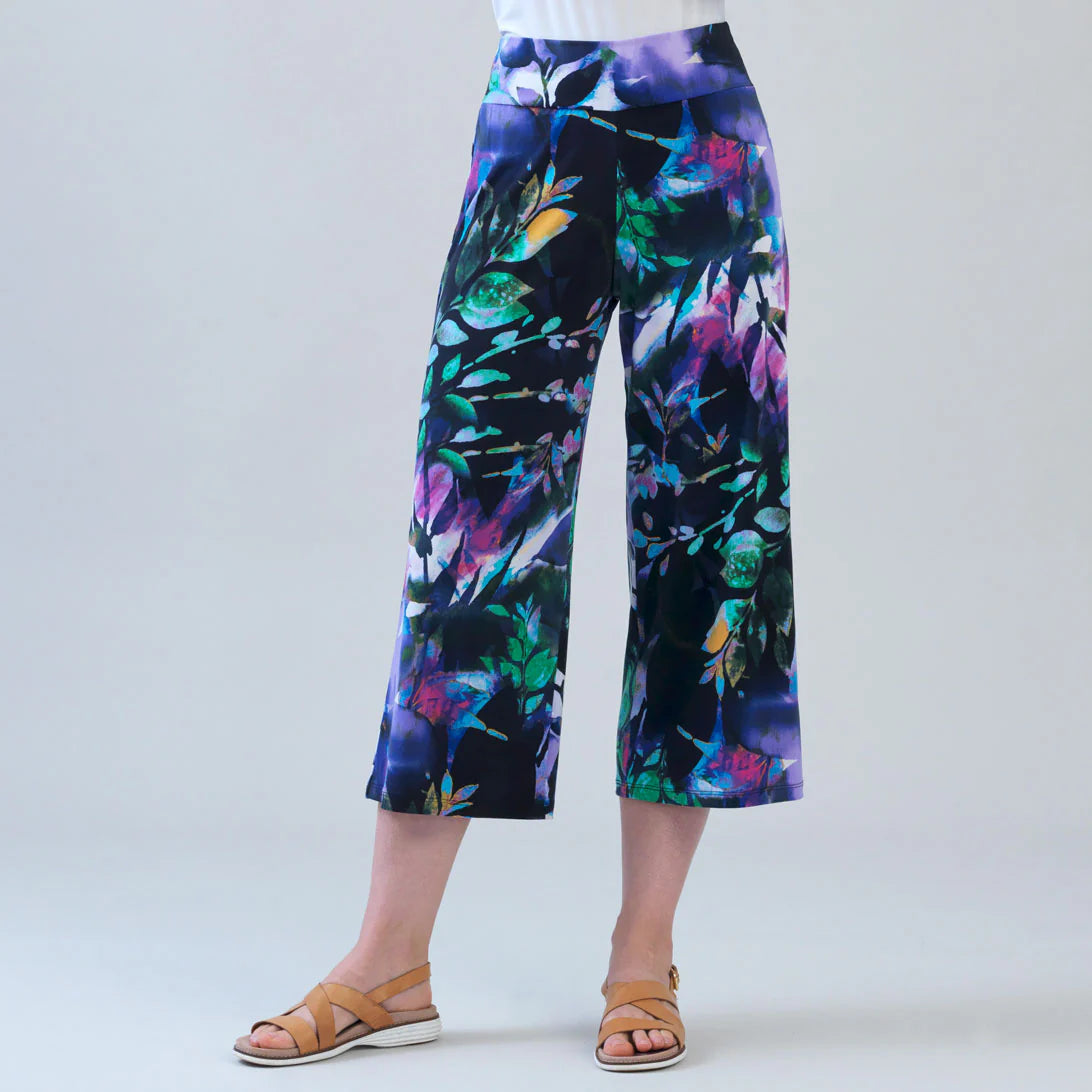 Signature Modern Gaucho Pants - Floral Dream