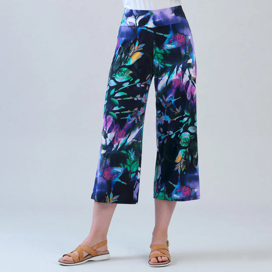 Signature Modern Gaucho Pants - Floral Dream