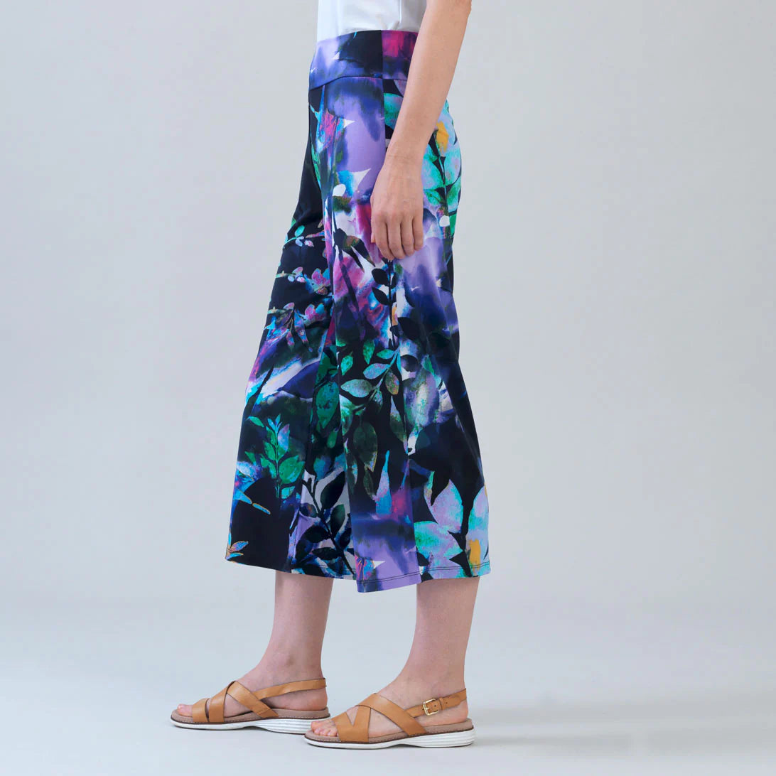 Signature Modern Gaucho Pants - Floral Dream