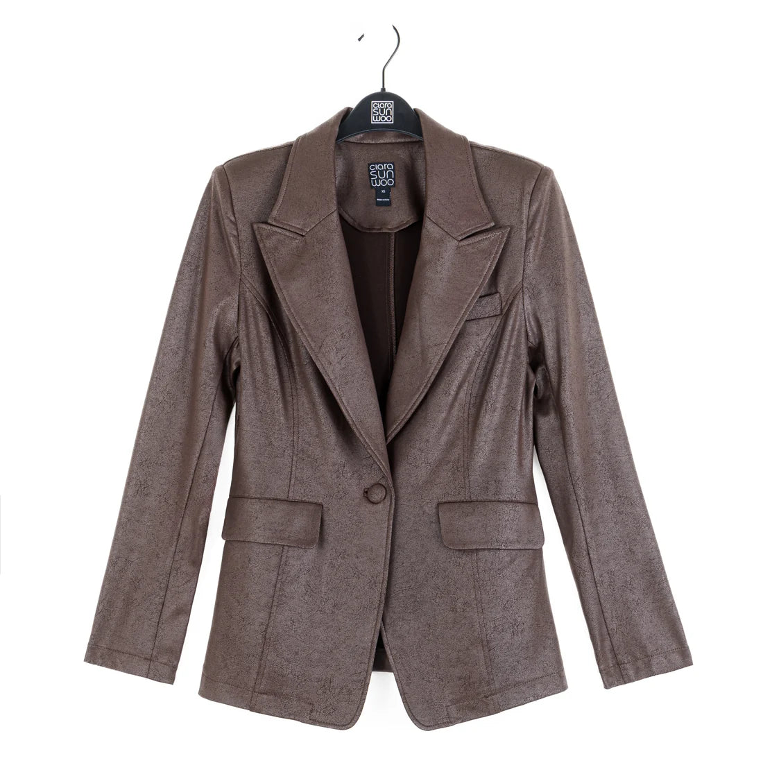 Liquid Leather™ Signature Pocket Blazer - Brown