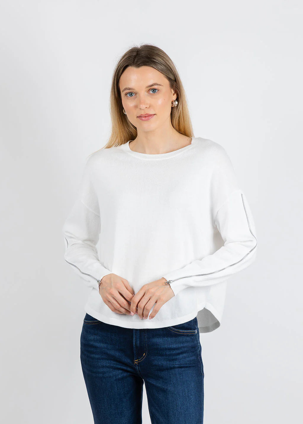 Zip Sleeve Sweater
