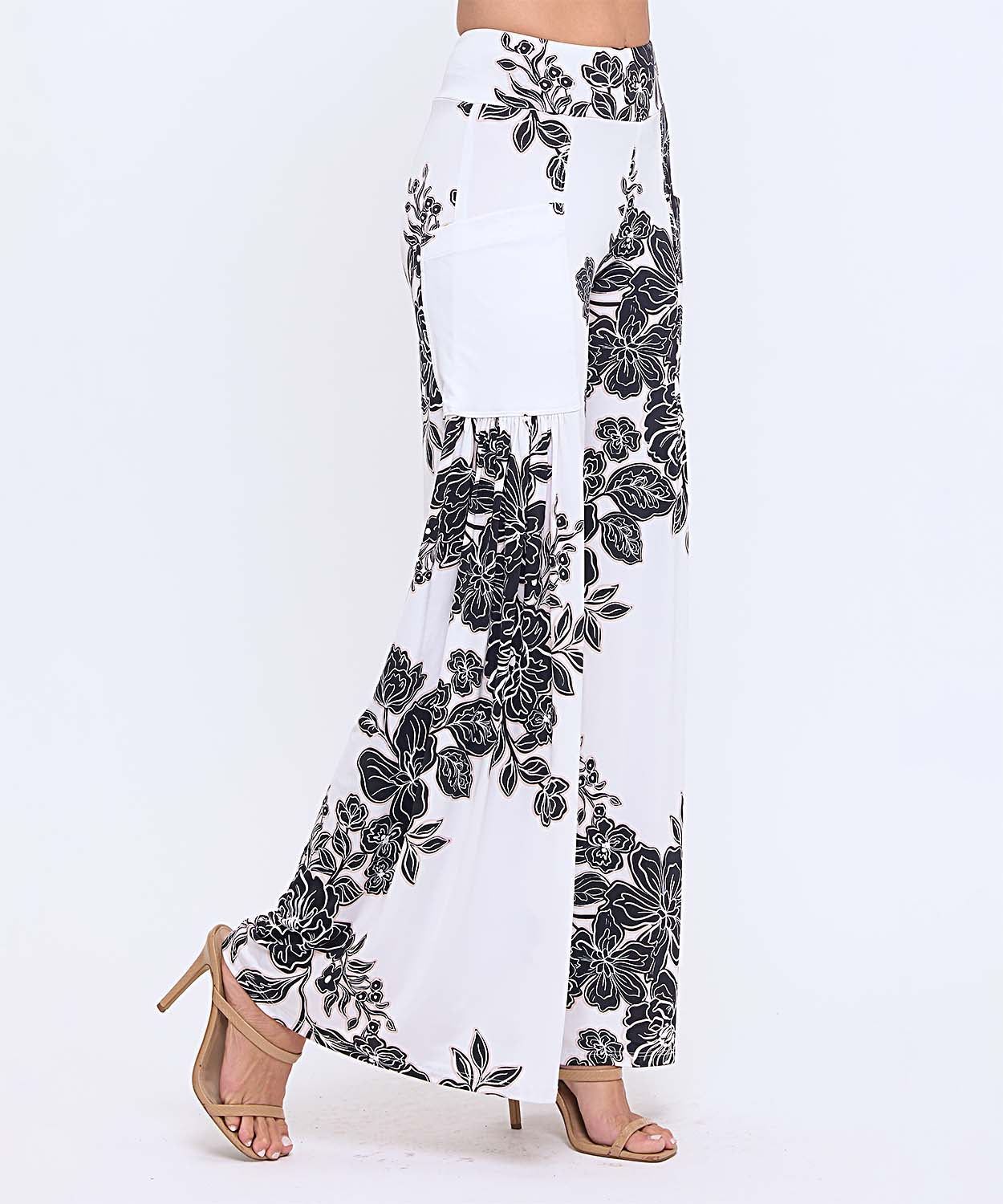 Printed Pocket Palazzo Pants